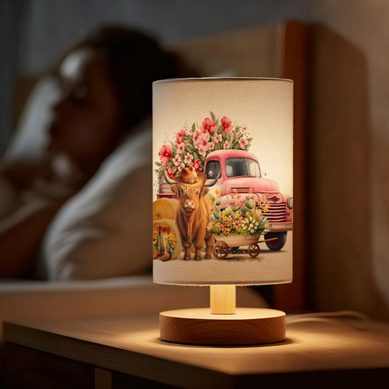 USB-Powered Table Lamp with Bulb Corded Ambient Suitable for Bedroom