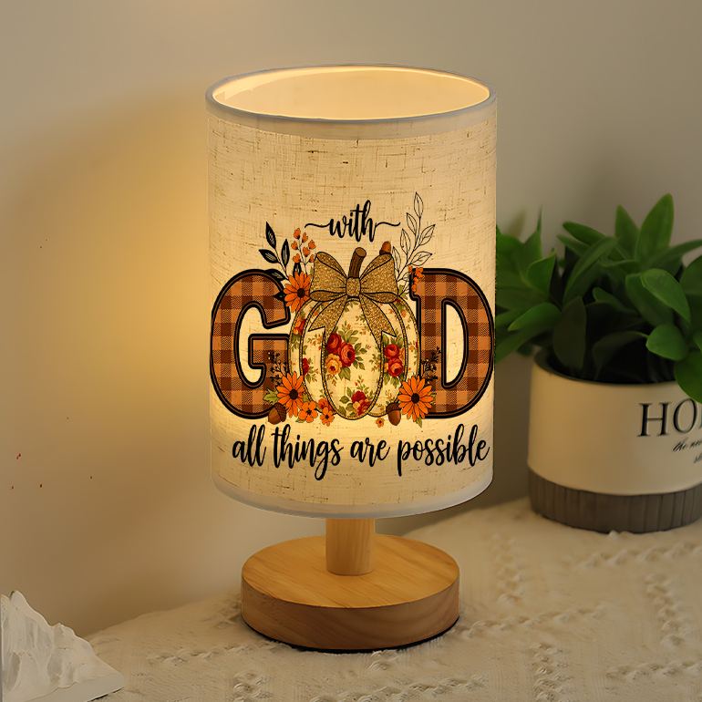 A Modern USB-powered Linen Lamp with a Unique Design and Exquisite Patterns