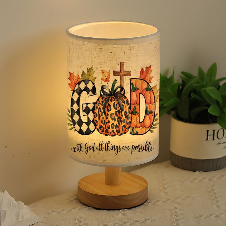 Linen Lamp with a Unique Design