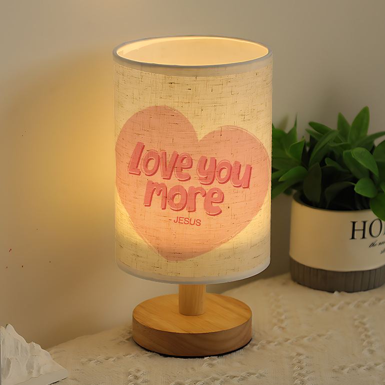 A Modern USB powered Linen Lamp with a Unique Design and Exquisite Patterns