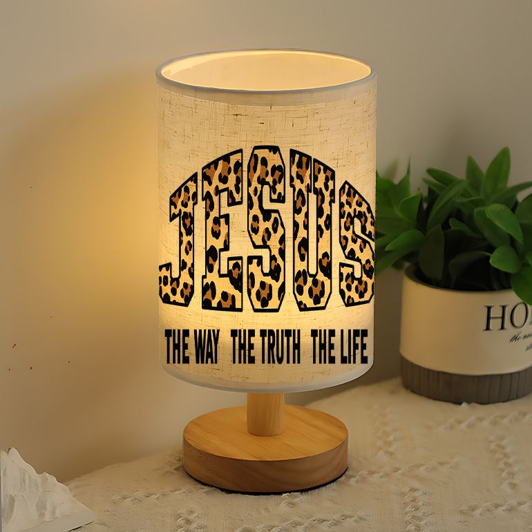 [Copy]Modern USB-powered Linen Table Lamp With Creative Pattern