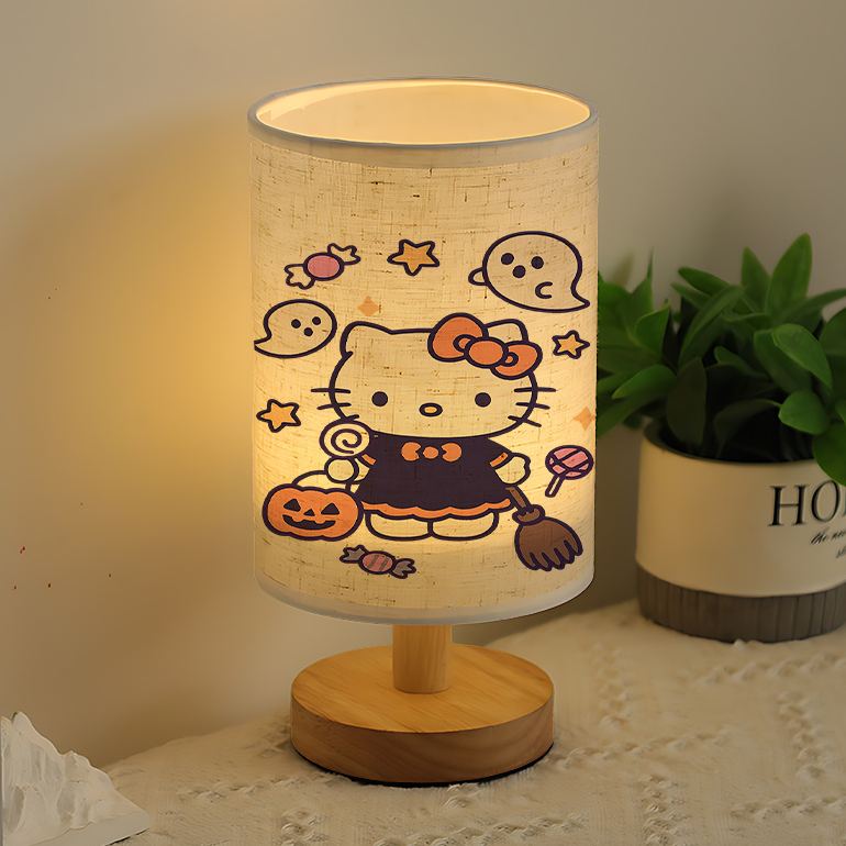 modern Sanrio USB-powered linen lamp with a creative design