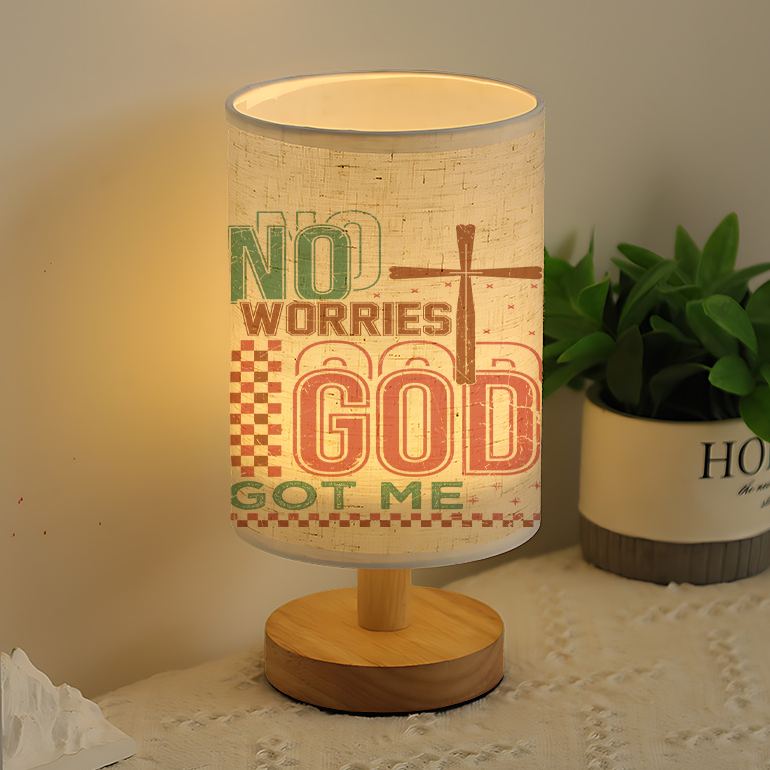 Modern USB-Powered Linen Lamp