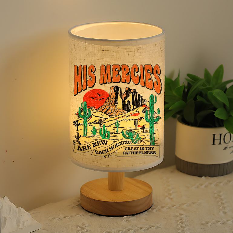 Modern USB-Powered Linen Lamp | Unique Design