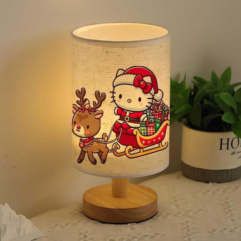 A modern Sanrio USB-powered linen lamp with a creative design