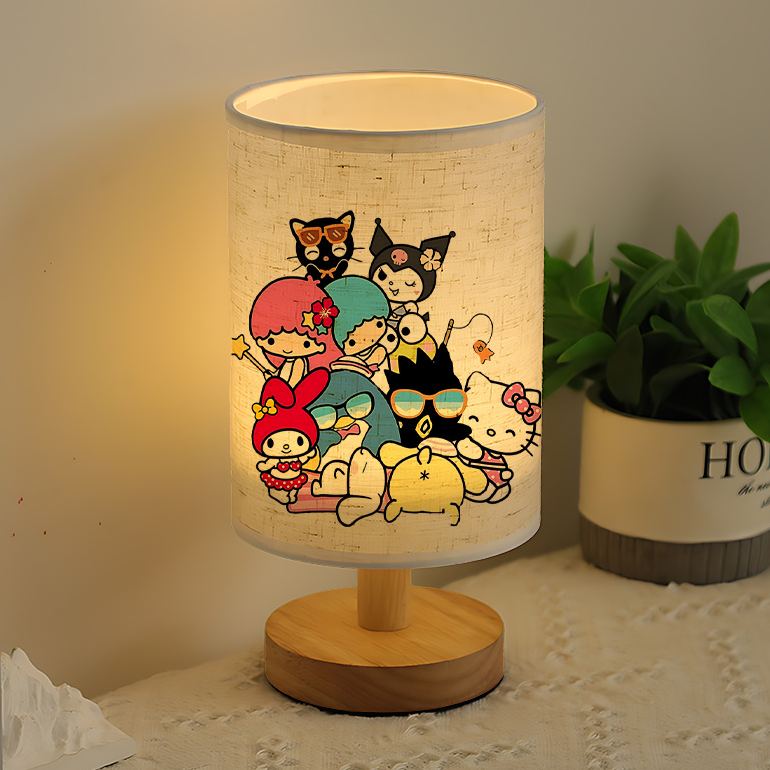 USB-powered linen lamp with a creative design