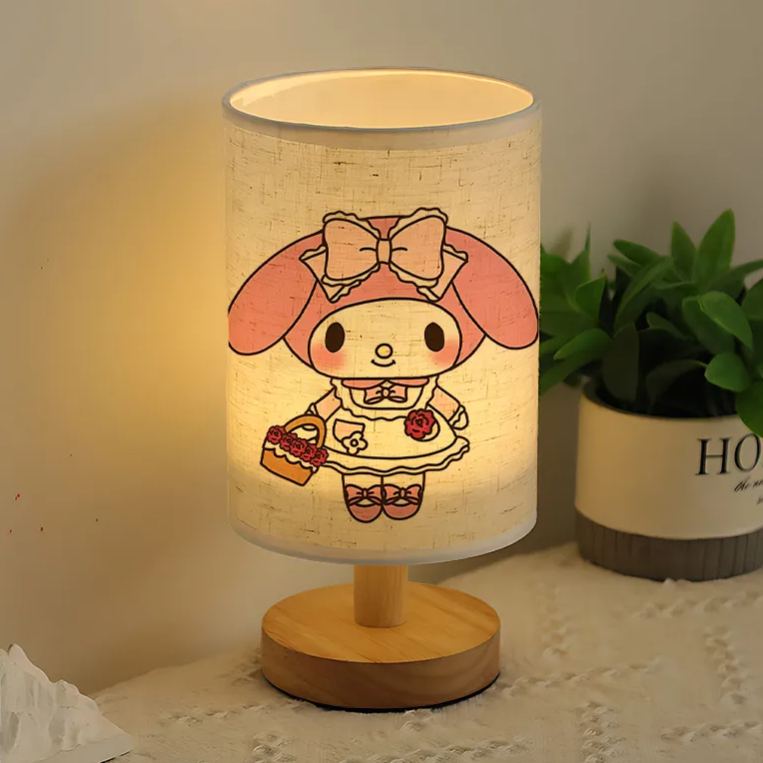 A modern Sanrio USB-powered linen lamp with a creative design