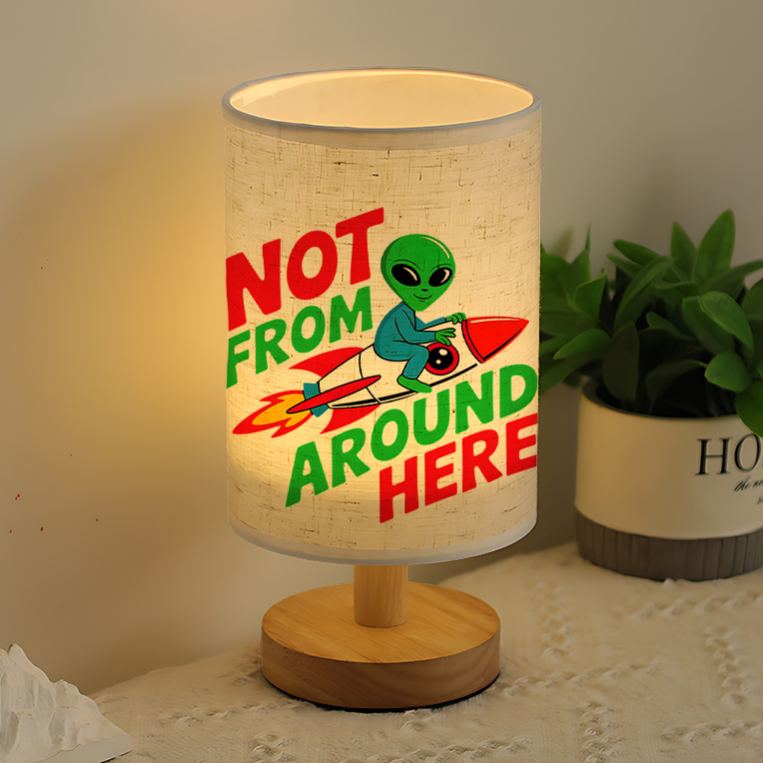 USB Powered Linen Table Lamp