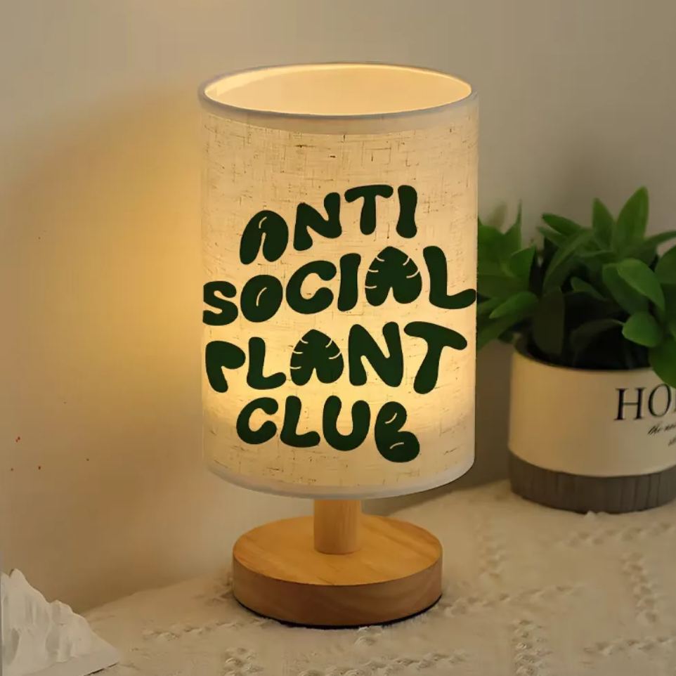A Modern USB-powered Linen Table Lamp 