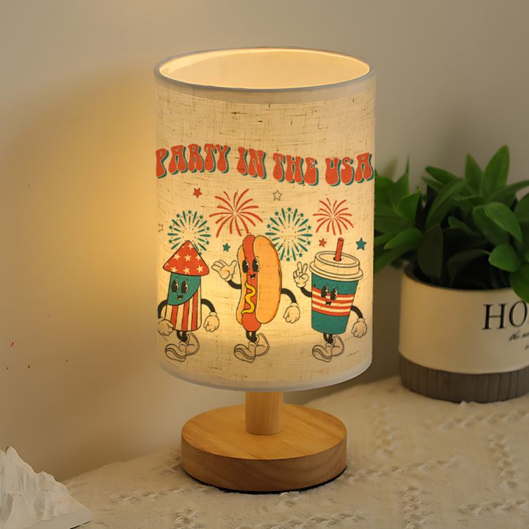 USB-powered linen lamp 