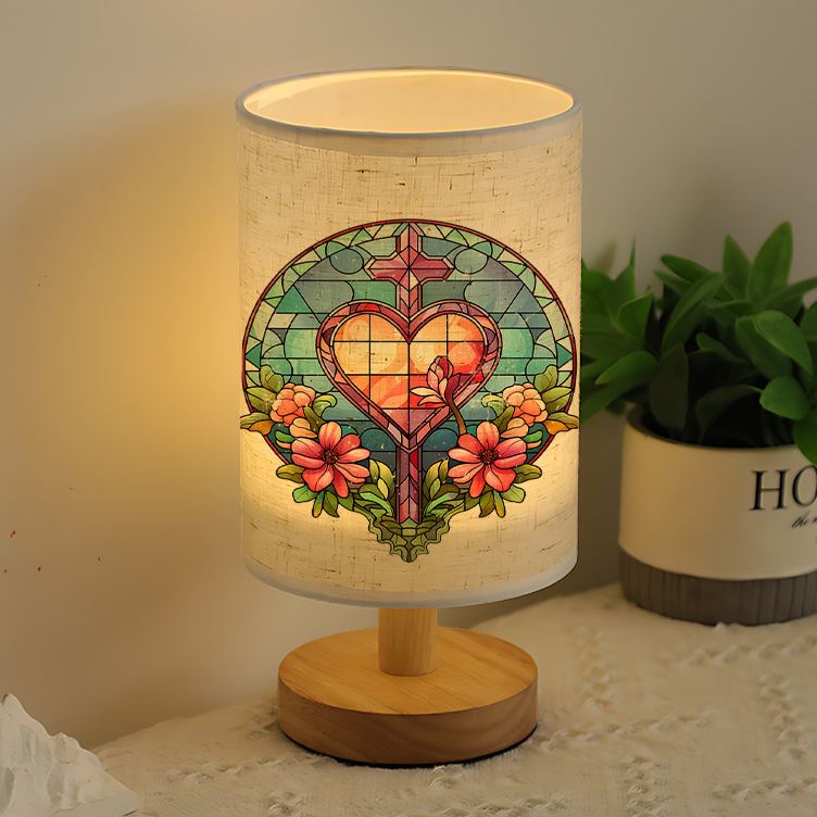 Contemporary Linen Lamp Powered by USB