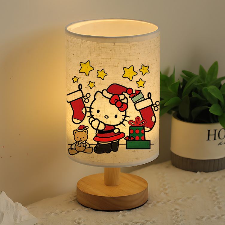  modern Sanrio USB-powered linen lamp with a creative design