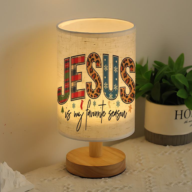 Modern USB-Powered Linen Table Lamp