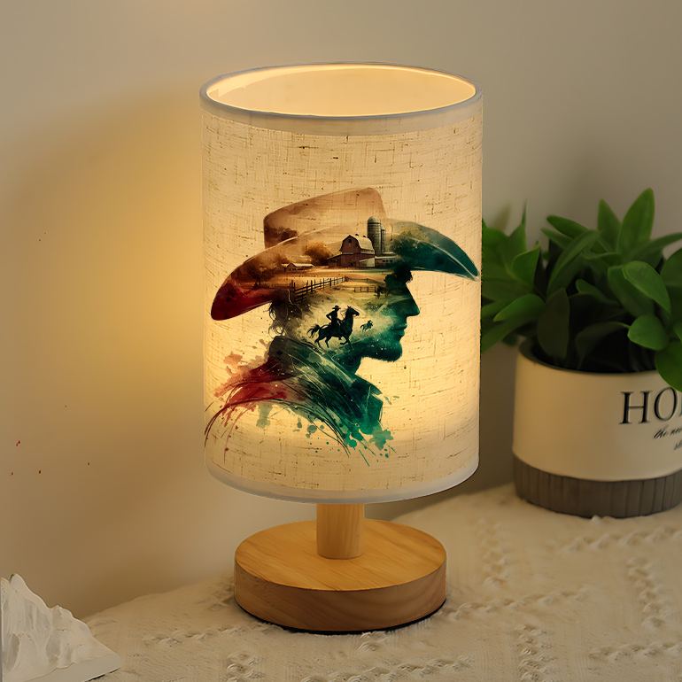 Modern USB Powered Linen Lamp | Unique Design Exquisite Patterns