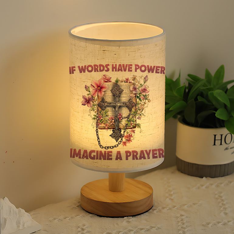 A Modern USB-powered Linen Lamp with a Unique Design and Exquisite Patterns