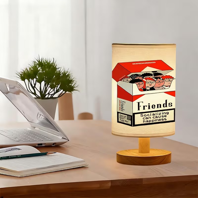 A Modern USB-powered Linen Table Lamp 