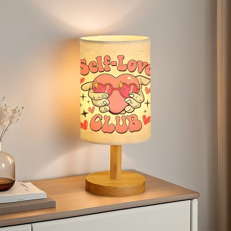 A Modern USB-powered Linen Table Lamp 
