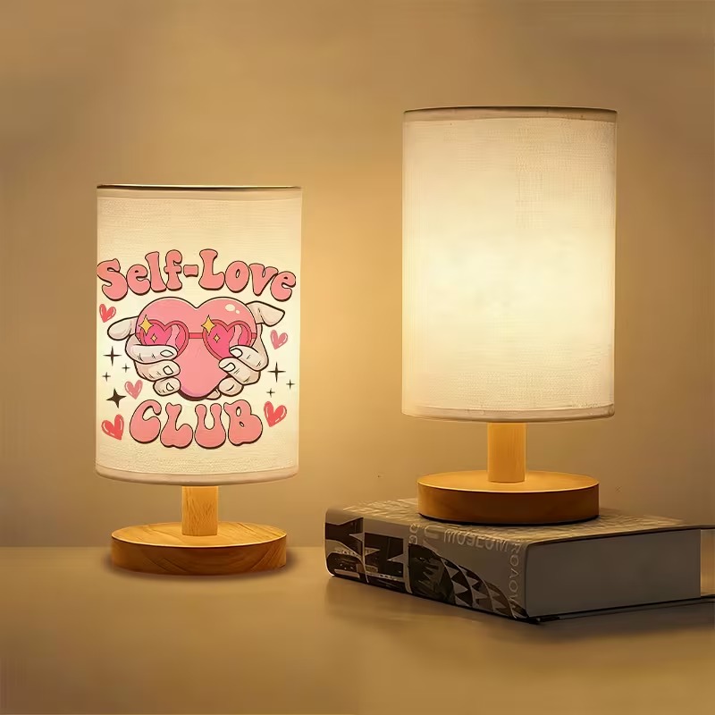 A Modern USB-powered Linen Table Lamp 
