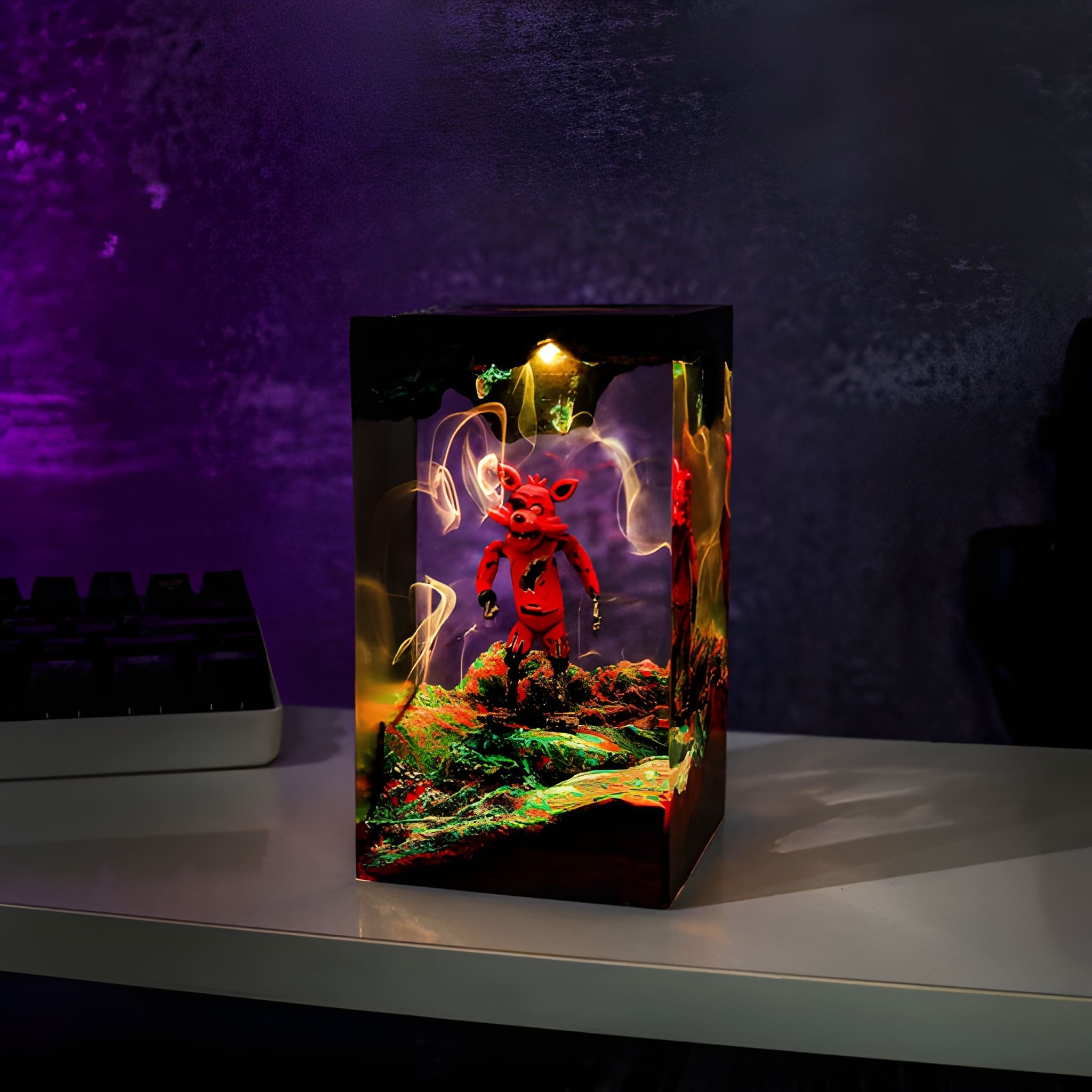 Foxy FNAF Resin Lamp Custom Halloween Decor