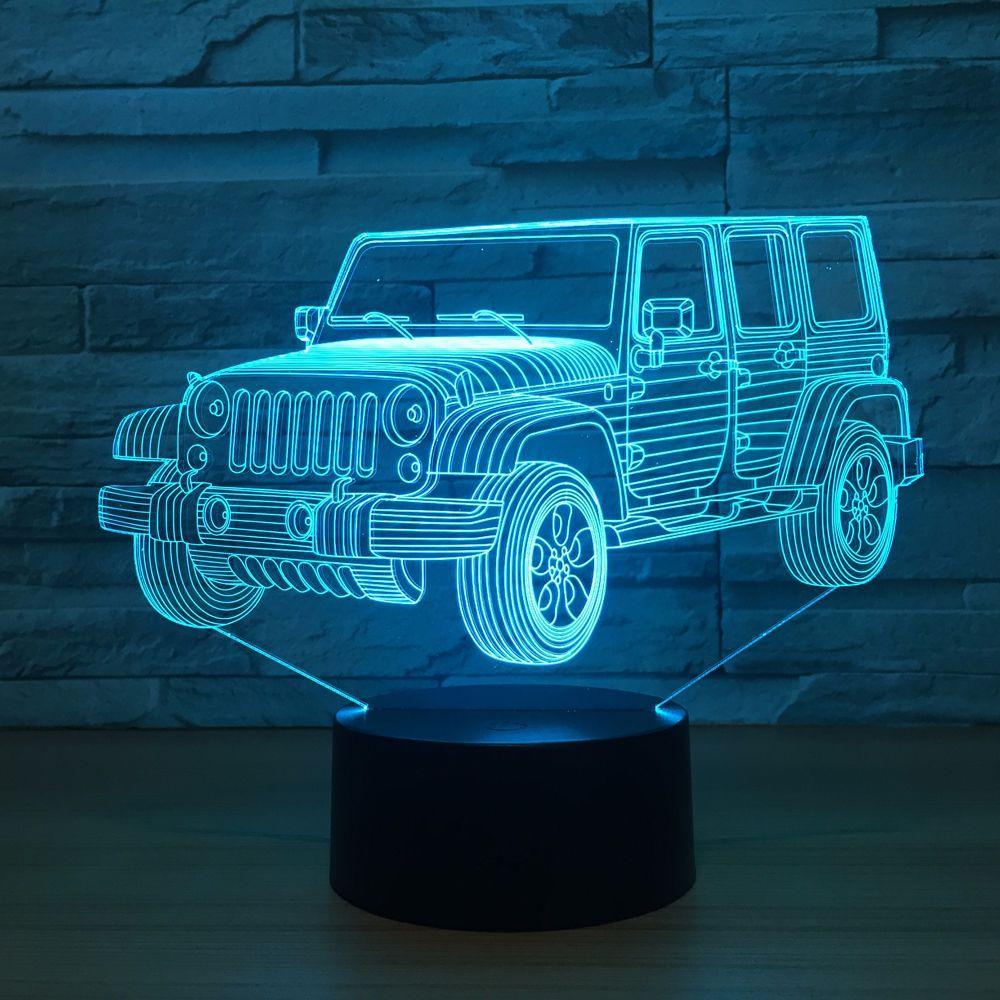 Jeep Optical Illusion Lamp-3D Optical Lamp