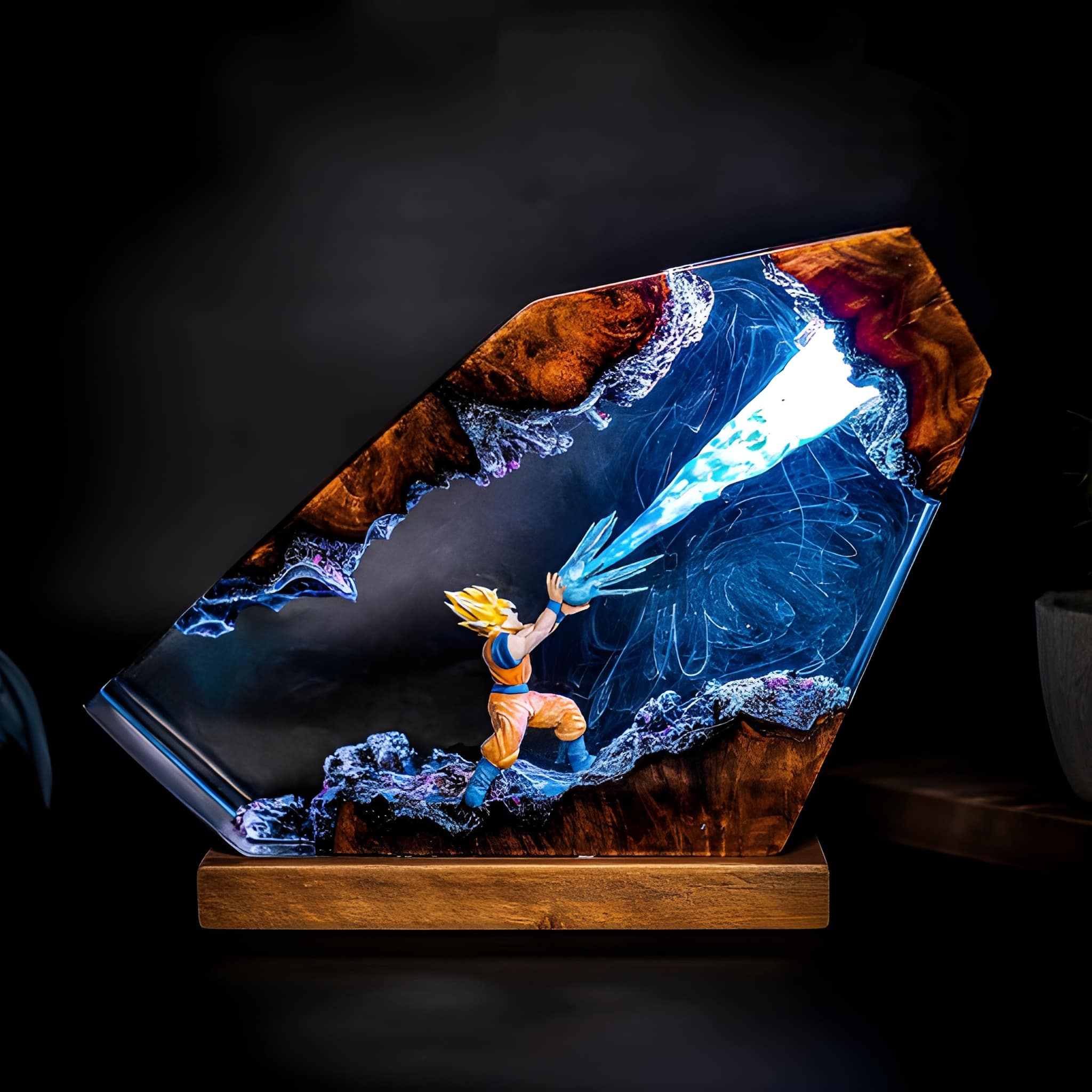 Fantasy Dragon Diorama Epoxy Resin Night Light