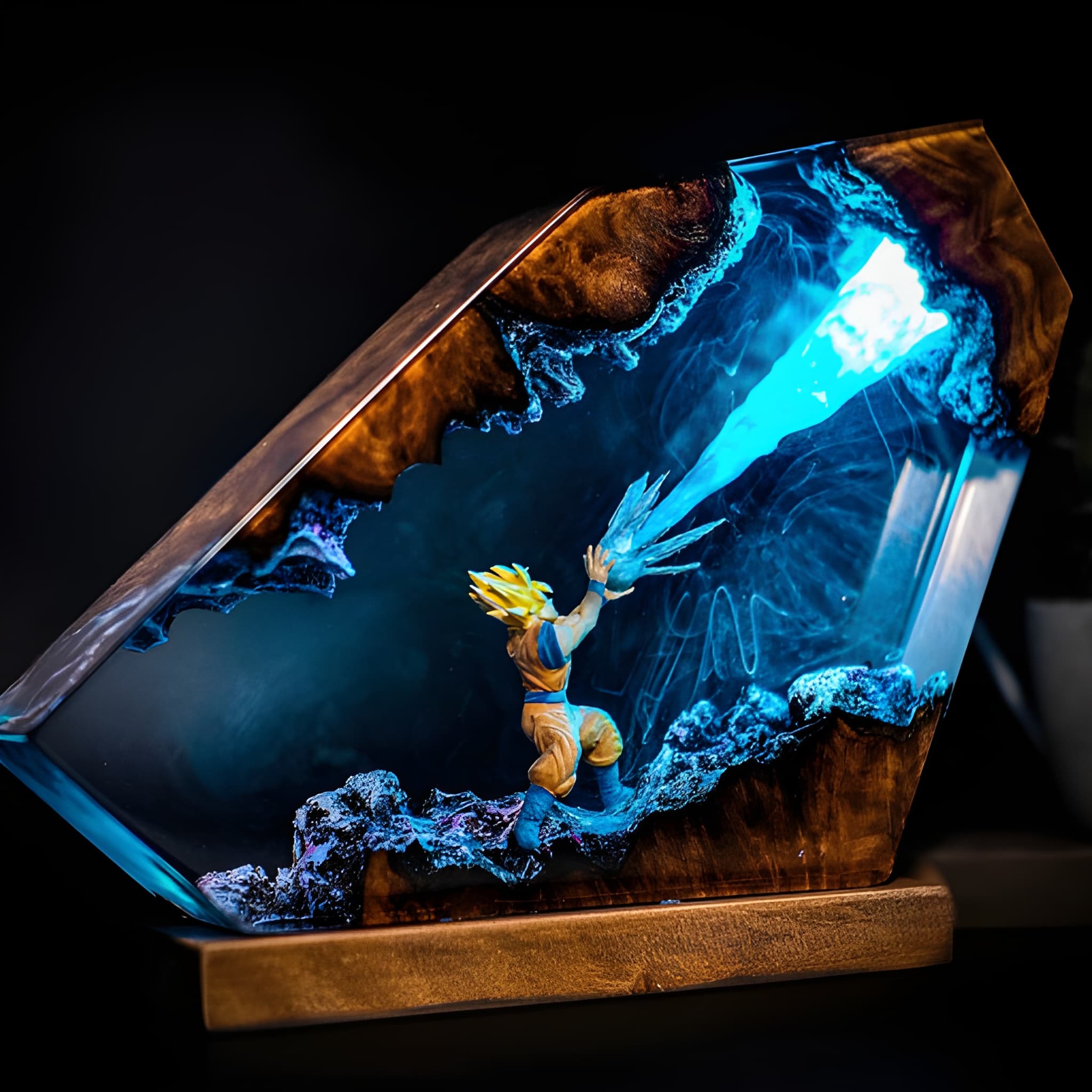 Fantasy Dragon Diorama Epoxy Resin Night Light
