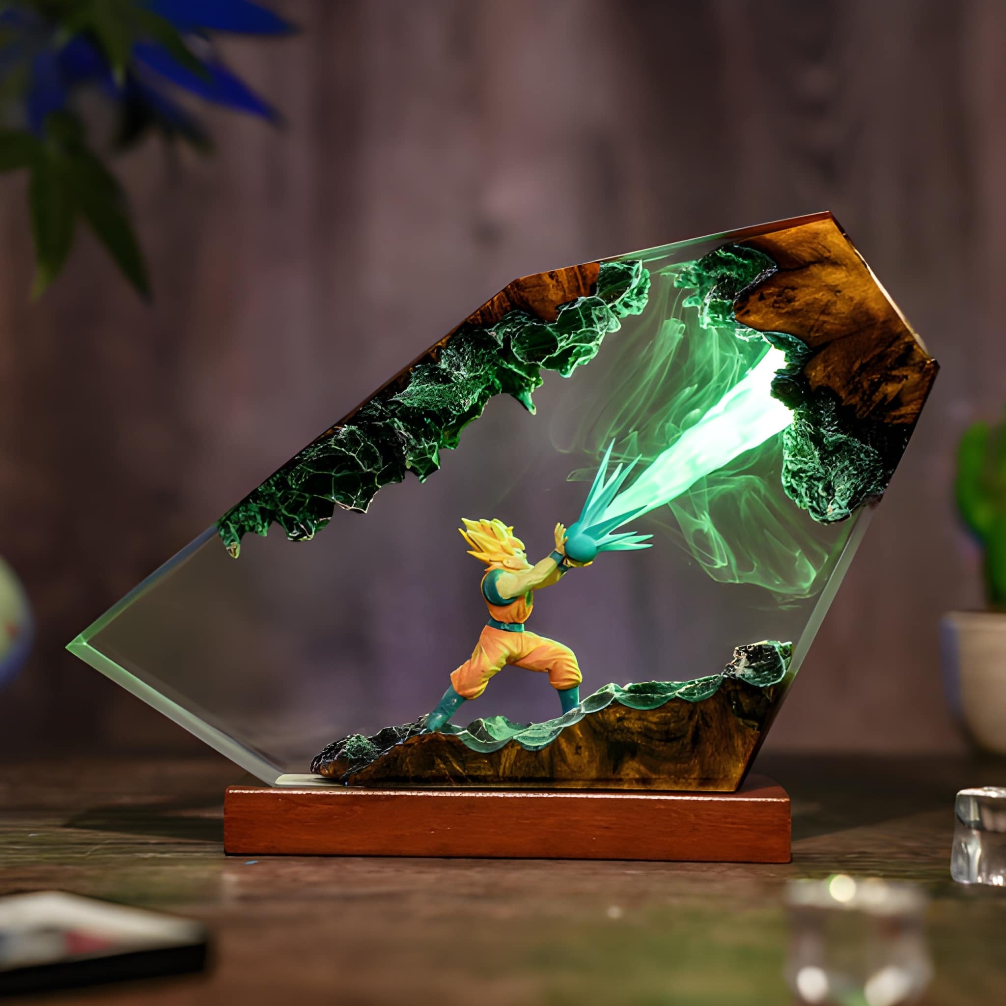 Fantasy Dragon Diorama Epoxy Resin Night Light
