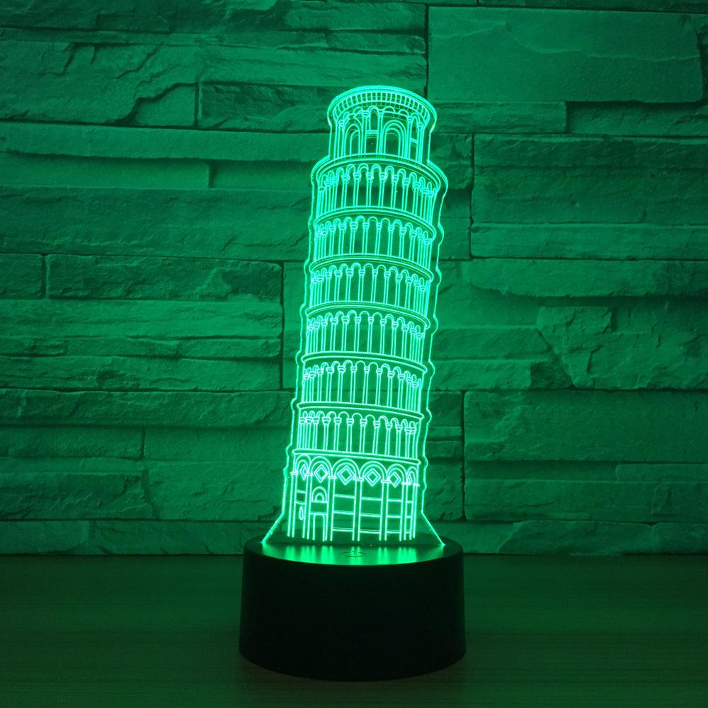 Leaning Tower Optical Lamp-3D Optical Lamp