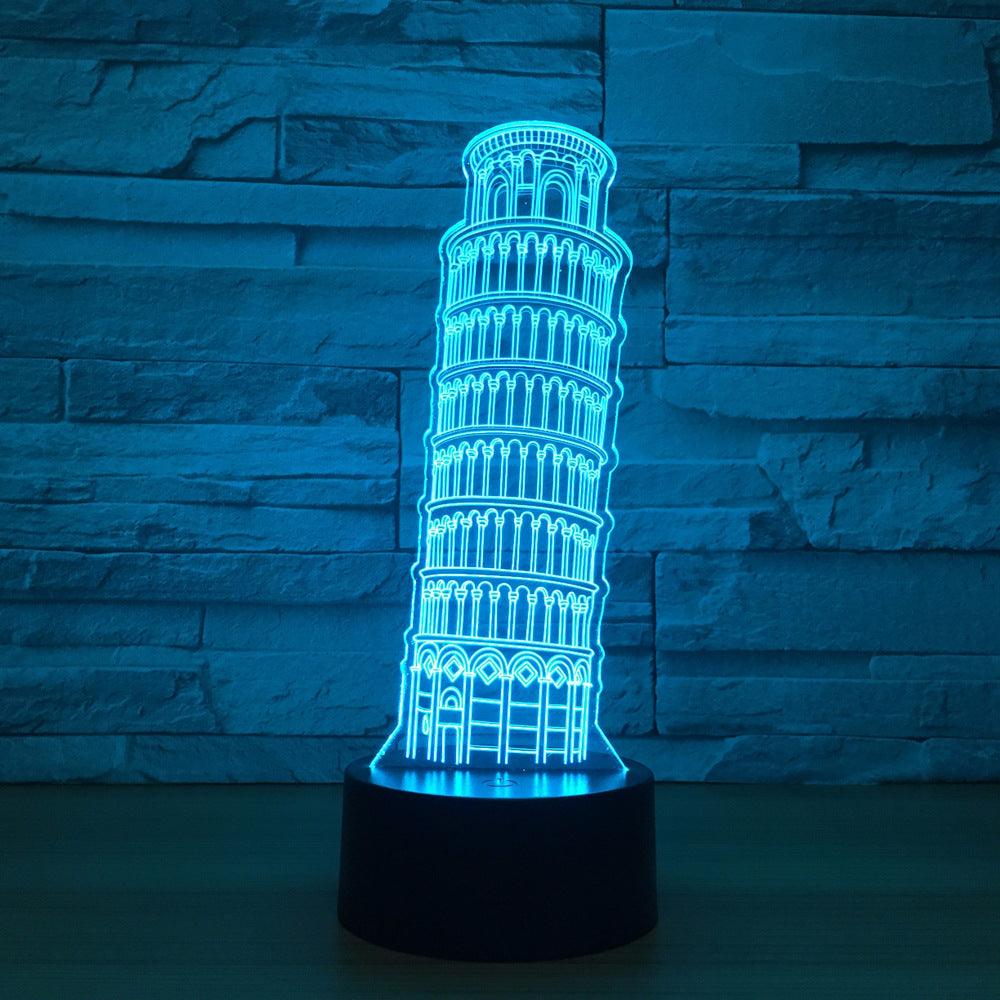 Leaning Tower Optical Lamp-3D Optical Lamp
