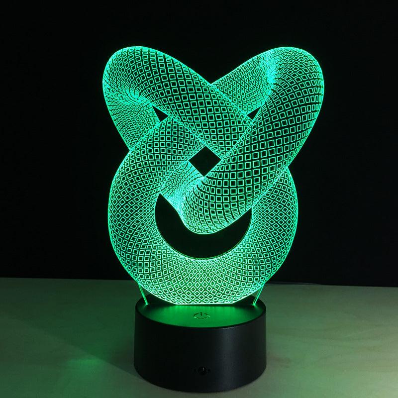 Love Knot 3D Optical Illusion Lamp - 3D Optical Lamp