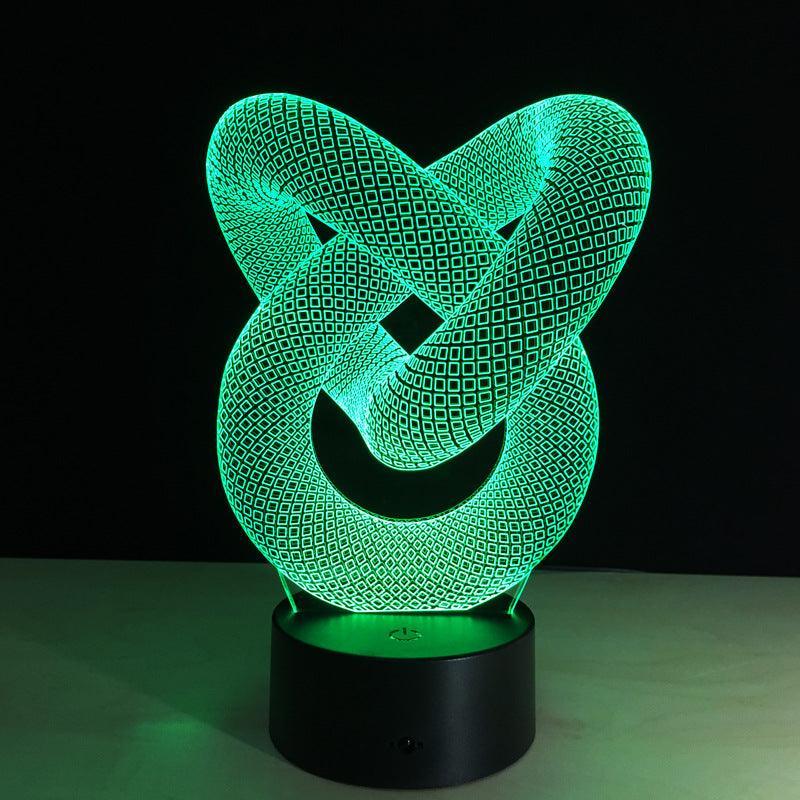 Love Knot 3D Optical Illusion Lamp - 3D Optical Lamp