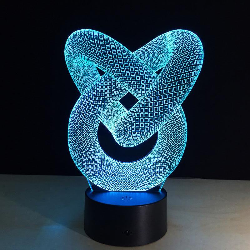 Love Knot 3D Optical Illusion Lamp - 3D Optical Lamp