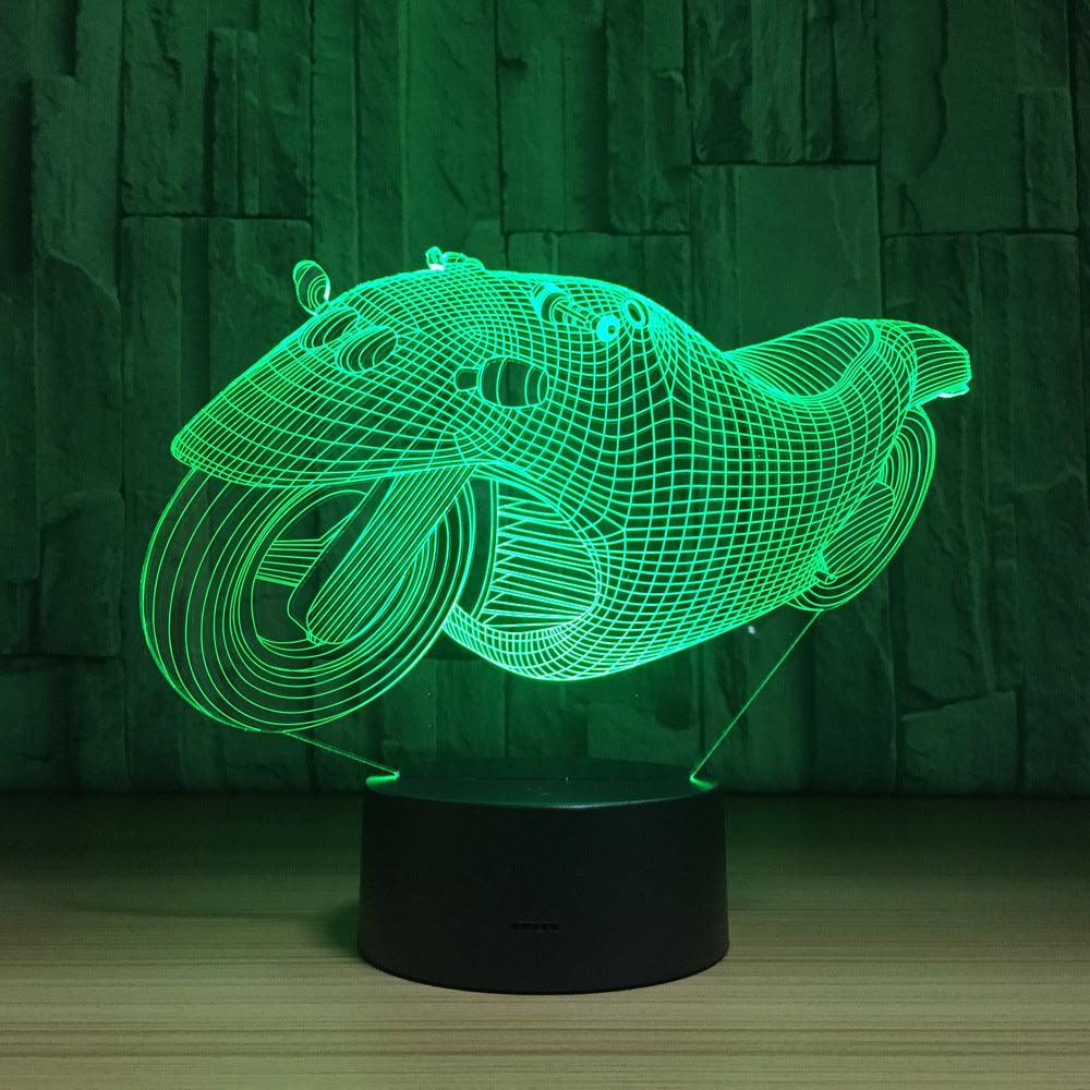 3D Motorcycle Illusion Lamp-3D Optical Lamp