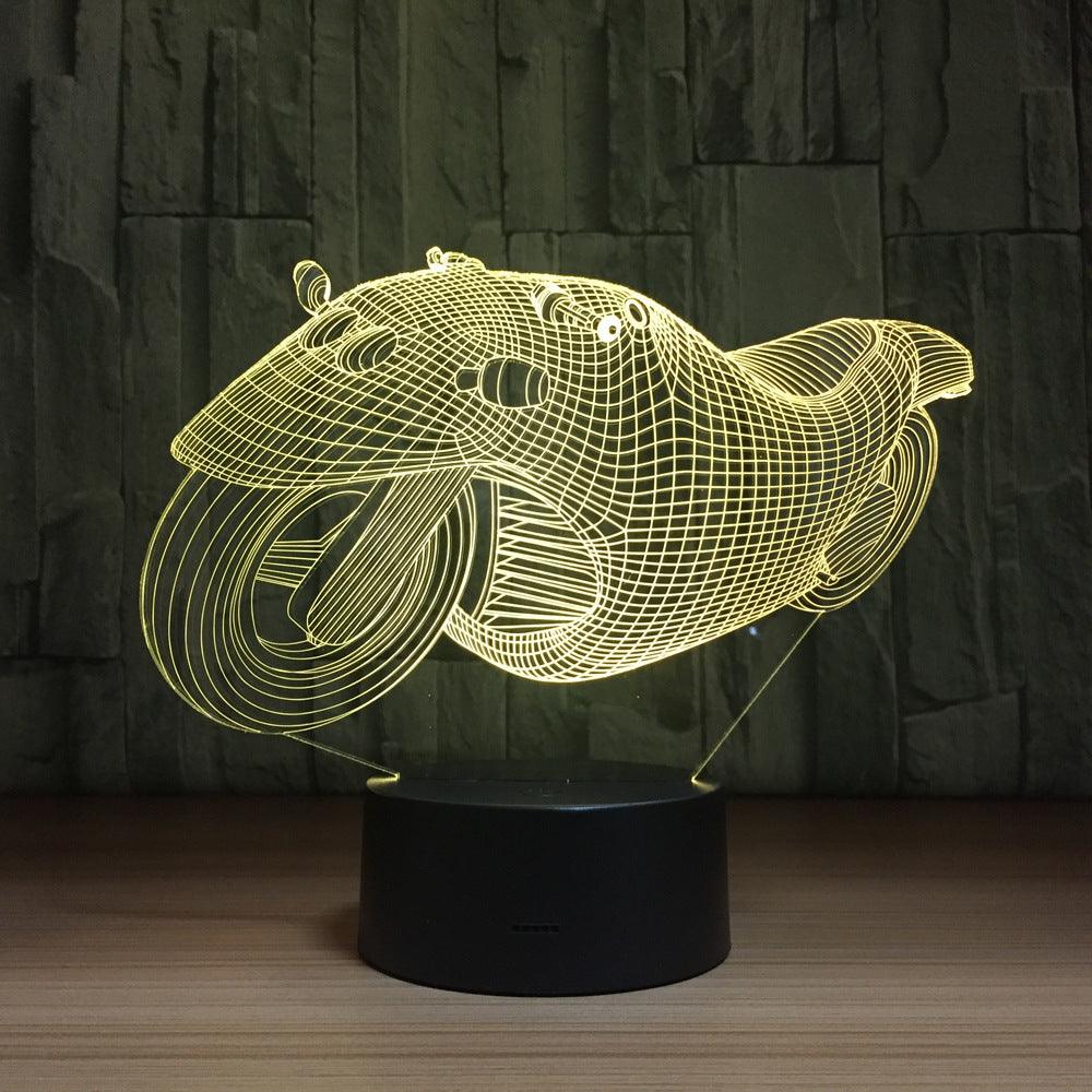 3D Motorcycle Illusion Lamp-3D Optical Lamp
