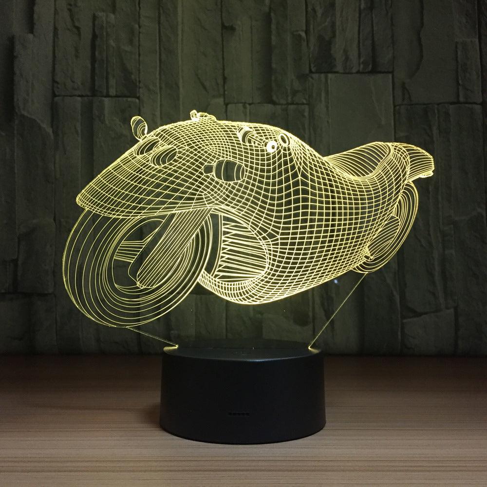3D Motorcycle Illusion Lamp-3D Optical Lamp