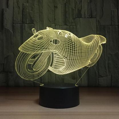 3D Motorcycle Illusion Lamp-3D Optical Lamp