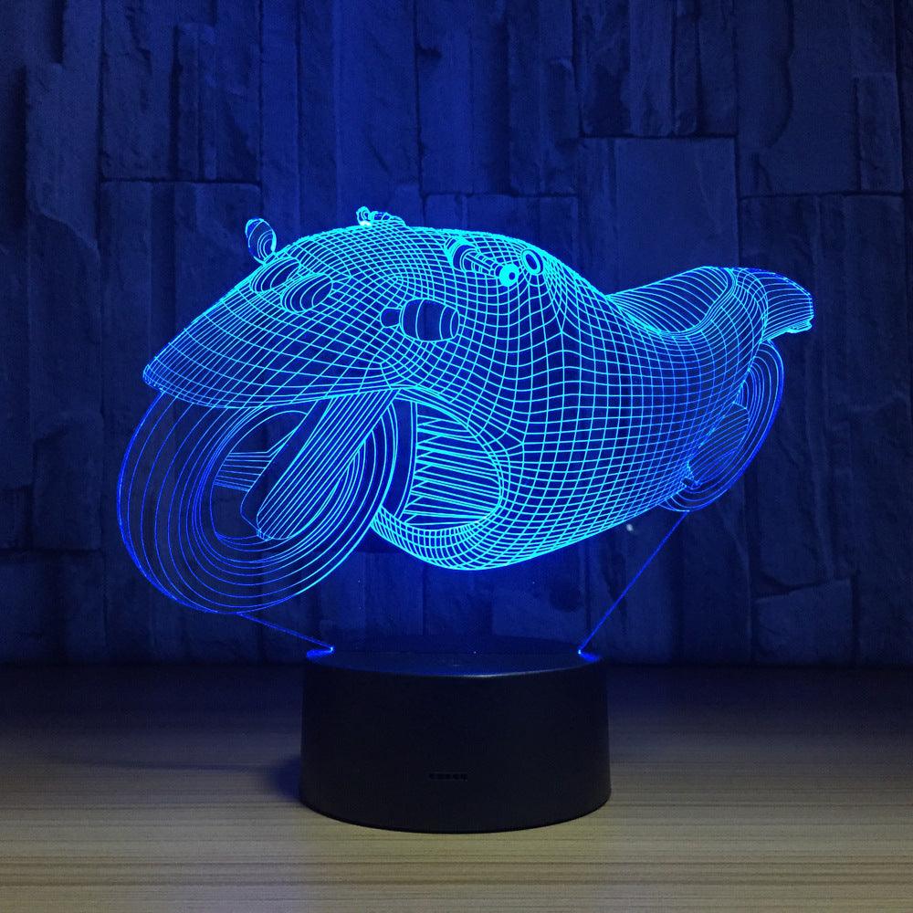 3D Motorcycle Illusion Lamp-3D Optical Lamp