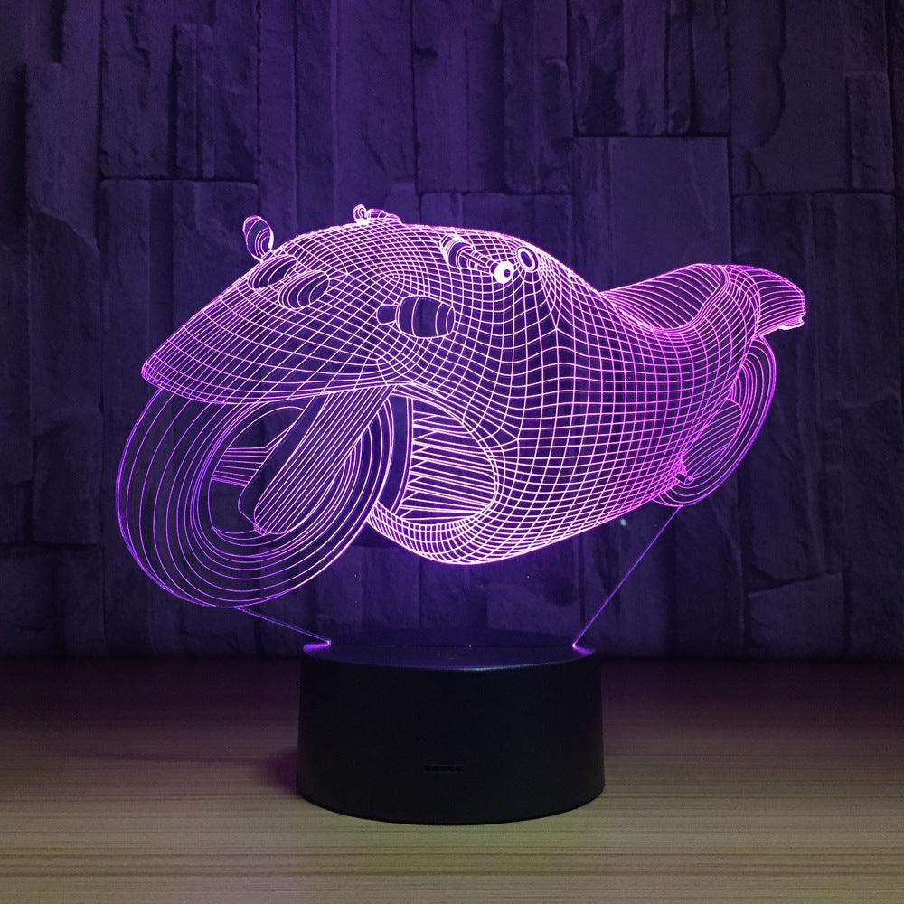 3D Motorcycle Illusion Lamp-3D Optical Lamp