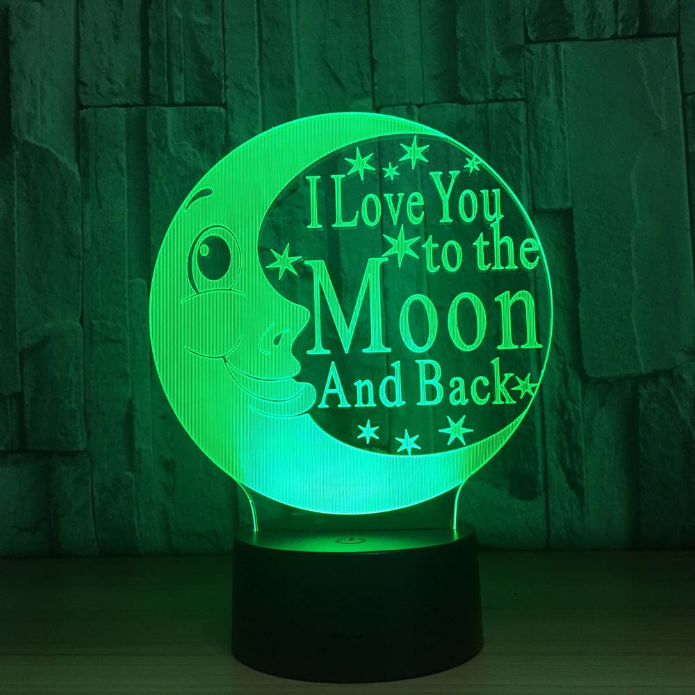 3D Moon Love Lamp-3D Optical Lamp