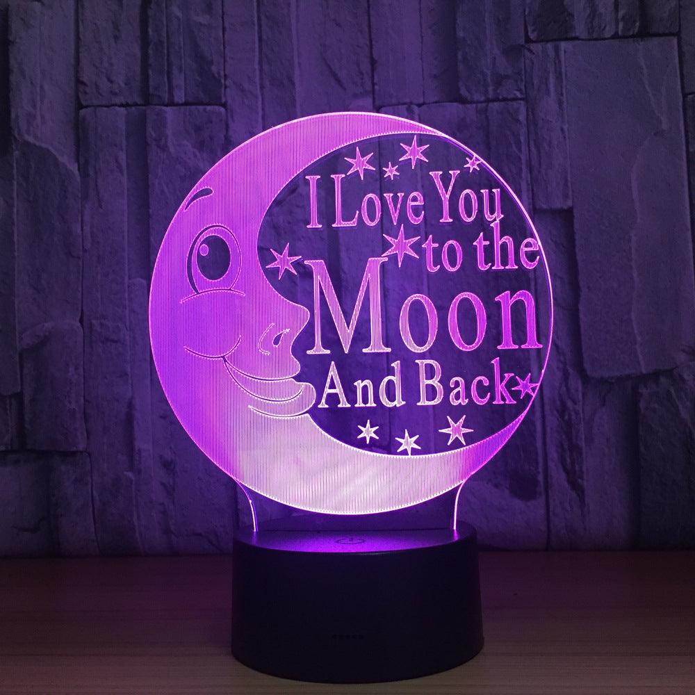 3D Moon Love Lamp-3D Optical Lamp