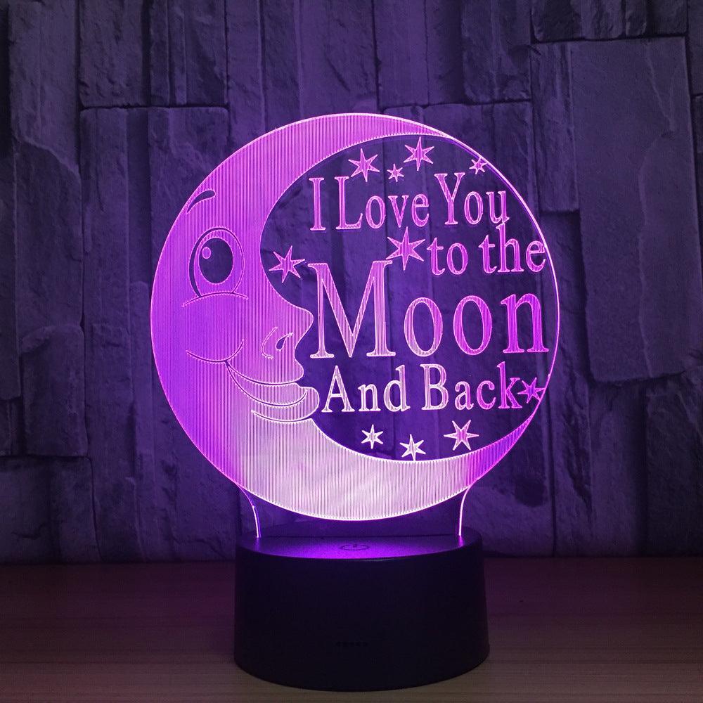 3D Moon Love Lamp-3D Optical Lamp