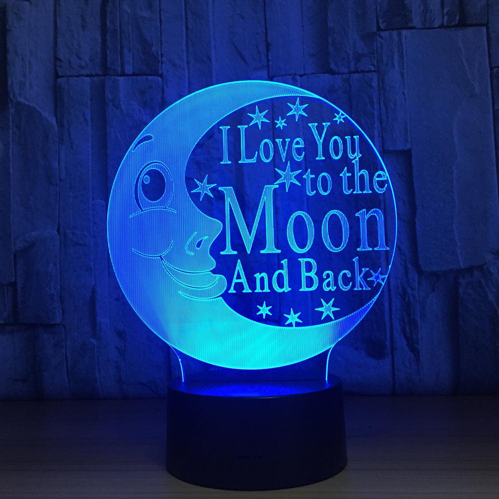 3D Moon Love Lamp-3D Optical Lamp