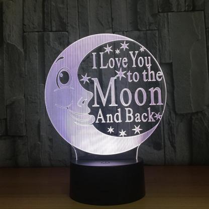 3D Moon Love Lamp-3D Optical Lamp