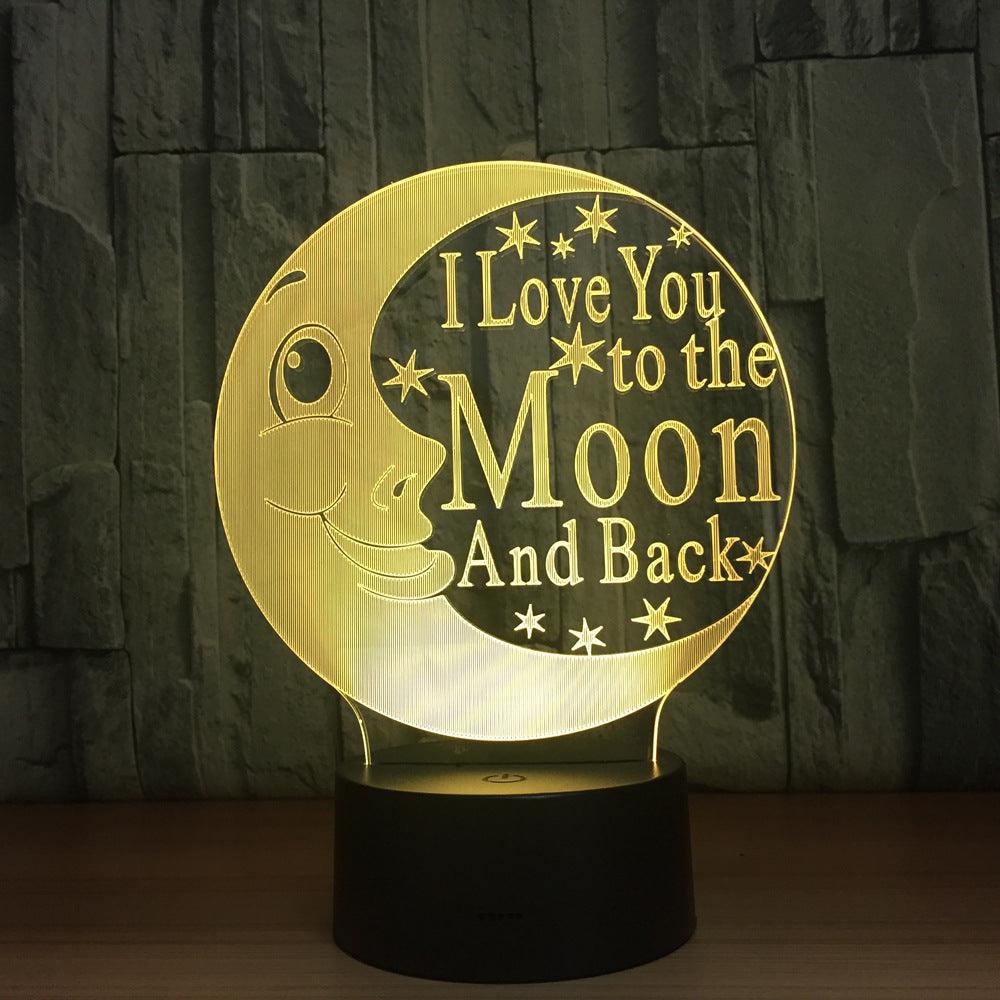 3D Moon Love Lamp-3D Optical Lamp
