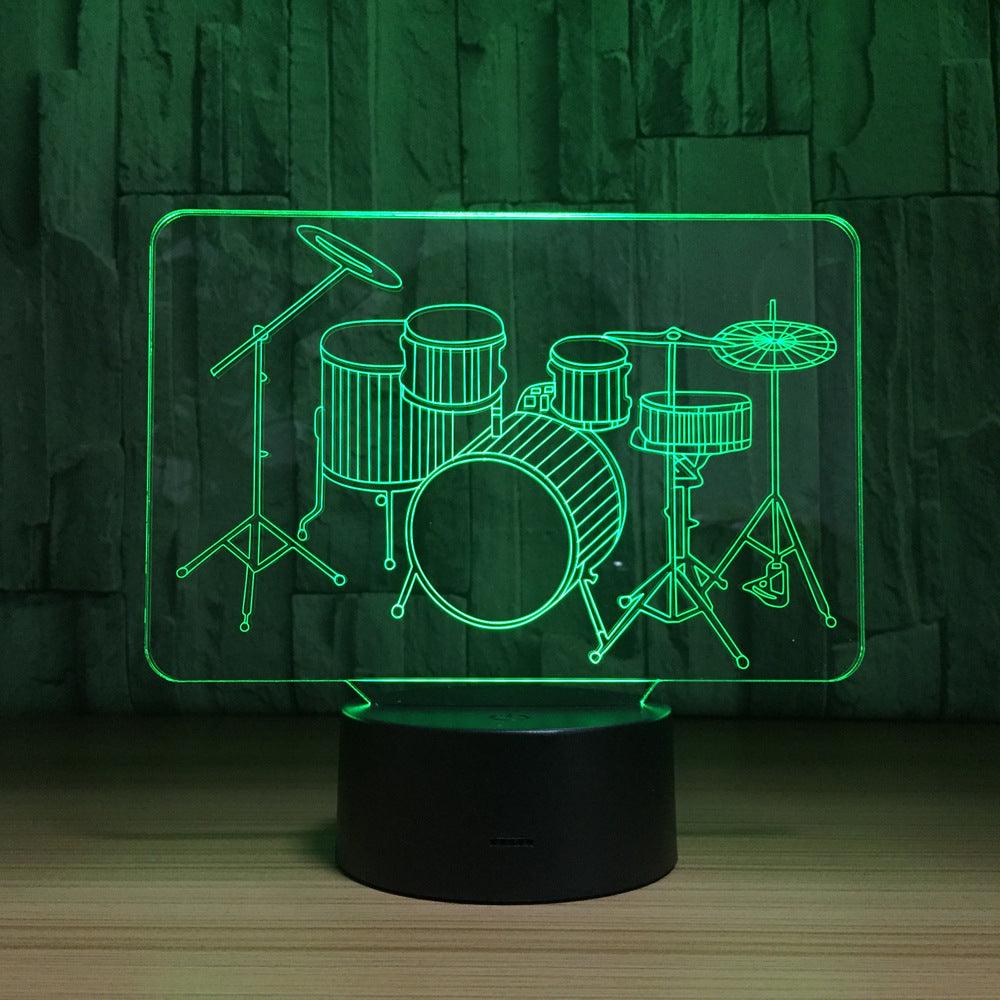 3D Drum Set Lamp-3D Optical Lamp