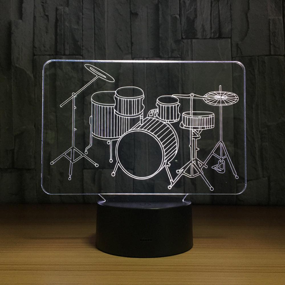 3D Drum Set Lamp-3D Optical Lamp