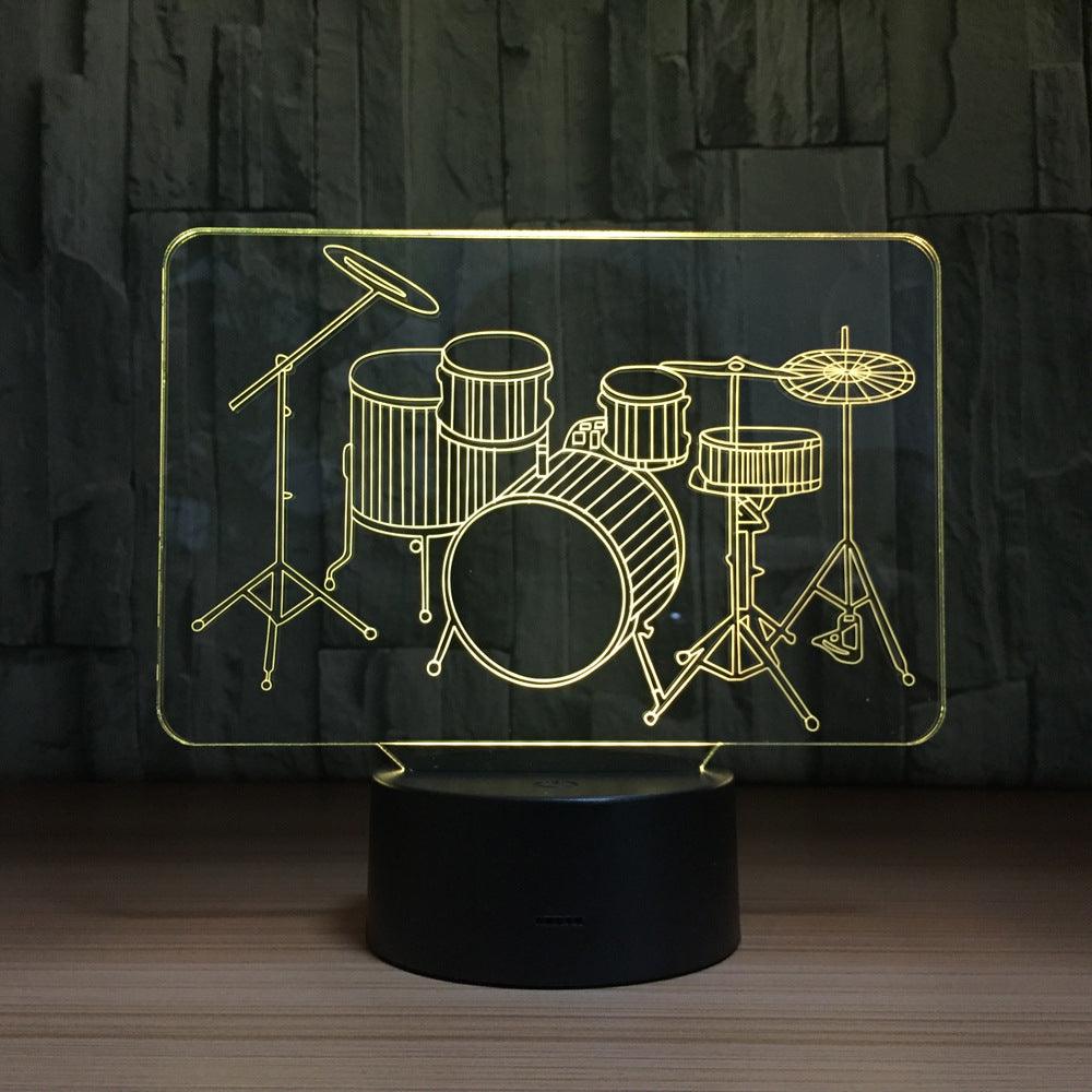 3D Drum Set Lamp-3D Optical Lamp
