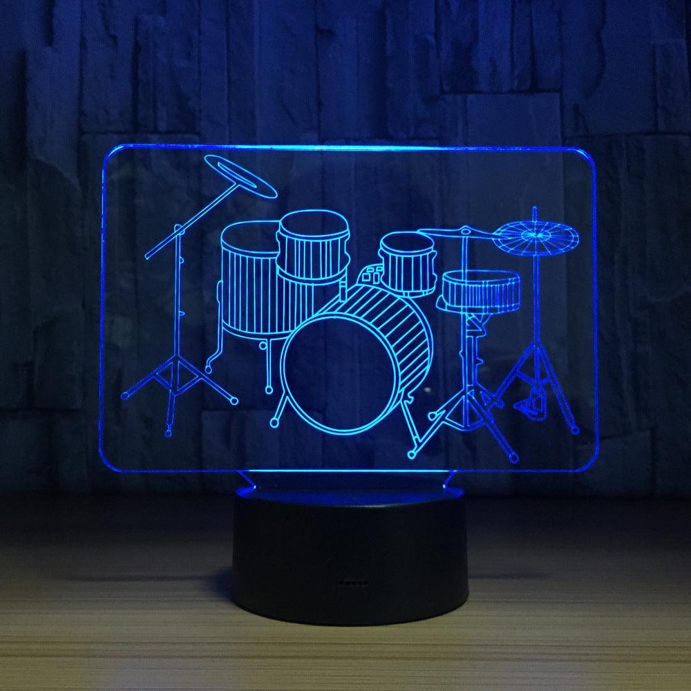 3D Drum Set Lamp-3D Optical Lamp