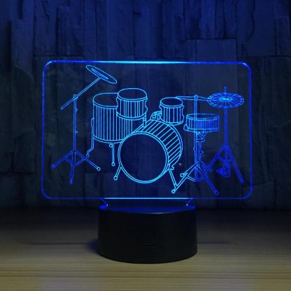 3D Drum Set Lamp-3D Optical Lamp