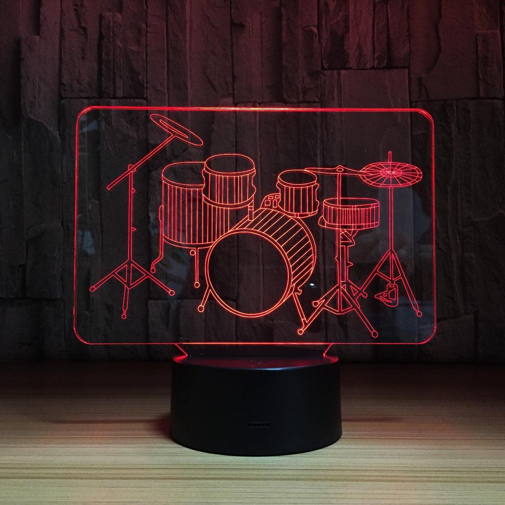 3D Drum Set Lamp-3D Optical Lamp